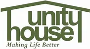 Logo of Unity House with the tagline 